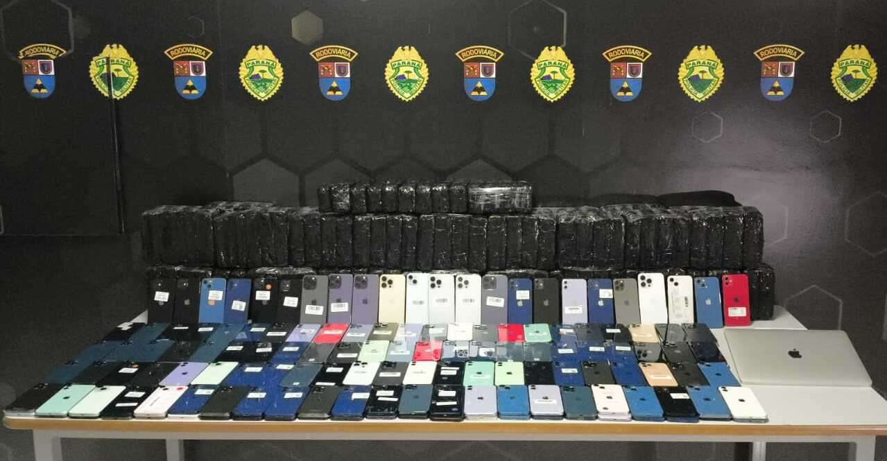 Polícia apreende carga irregular com 950 iPhones e um computador em Iguaraçu – Bonde