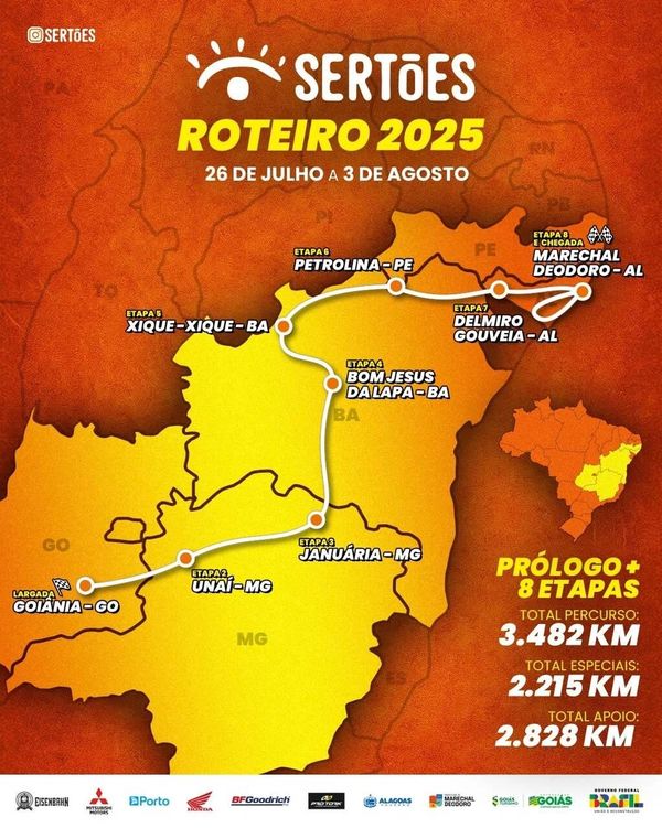 Delmiro Gouveia entra na rota do maior rally das Américas e vira destaque nacional